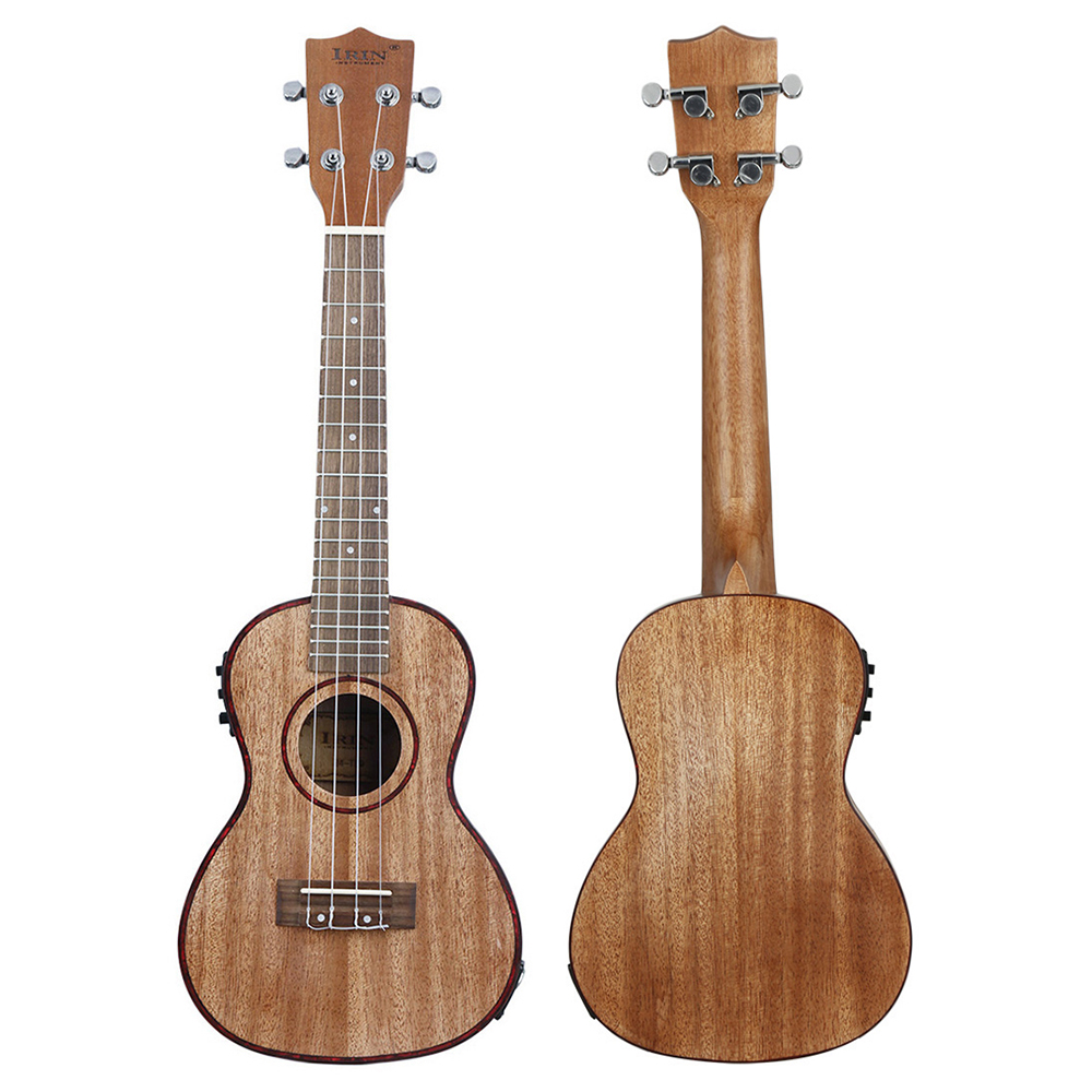 Musical Instrument Hawaiian - IRIN 24 インチウクレレ 4 弦ハワイアンギターサペリエレクトリックウクレレギターミニギターラ初心者楽器 EQ