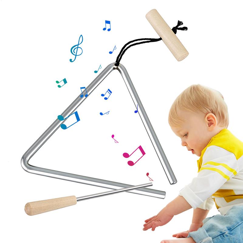 Musical Instrument Chimes - ストライカー付き三角パーカッションベル,スチールハンド楽器,リズム教育