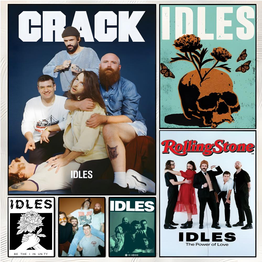 Musical Instrument Poster - パンクロックバンドポスター I-IDLES ポスター スーペリア ホームスペース パブ