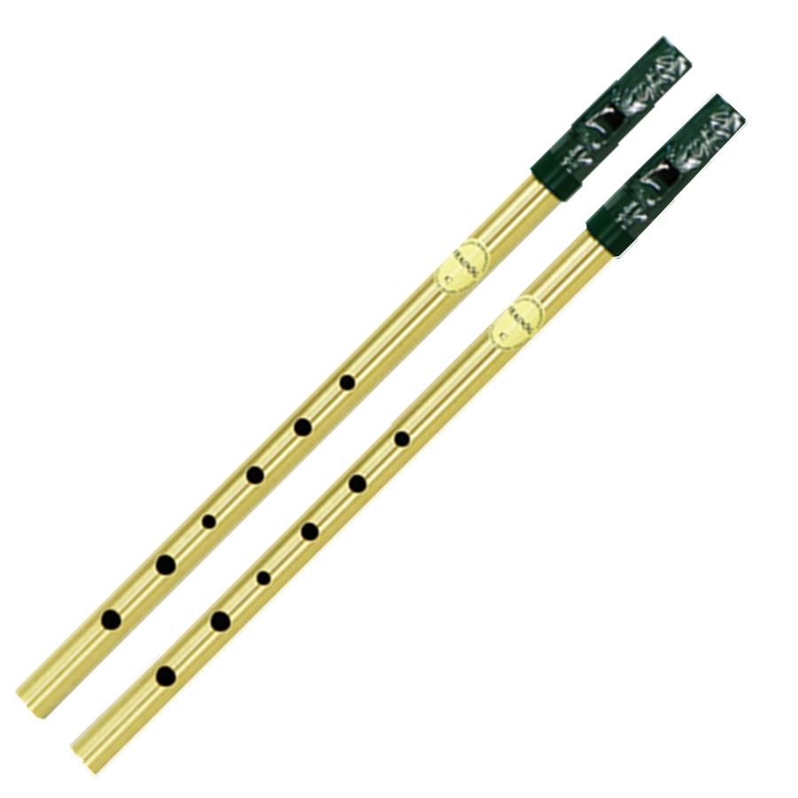 Musical Instrument Irish - 真鍮アイリッシュホイッスルフルート Feadog D キーブリキペニー 6 穴