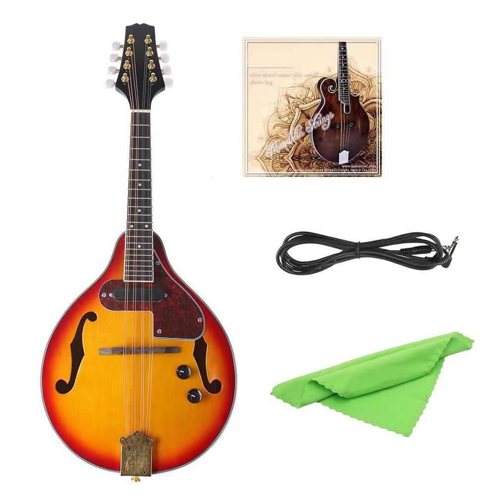 Musical Instrument Mandolin - スプルースマンドリン楽器、ウード、8弦、アコースティックウッド、プロ品質、楽器、フォークミュージック、手作り