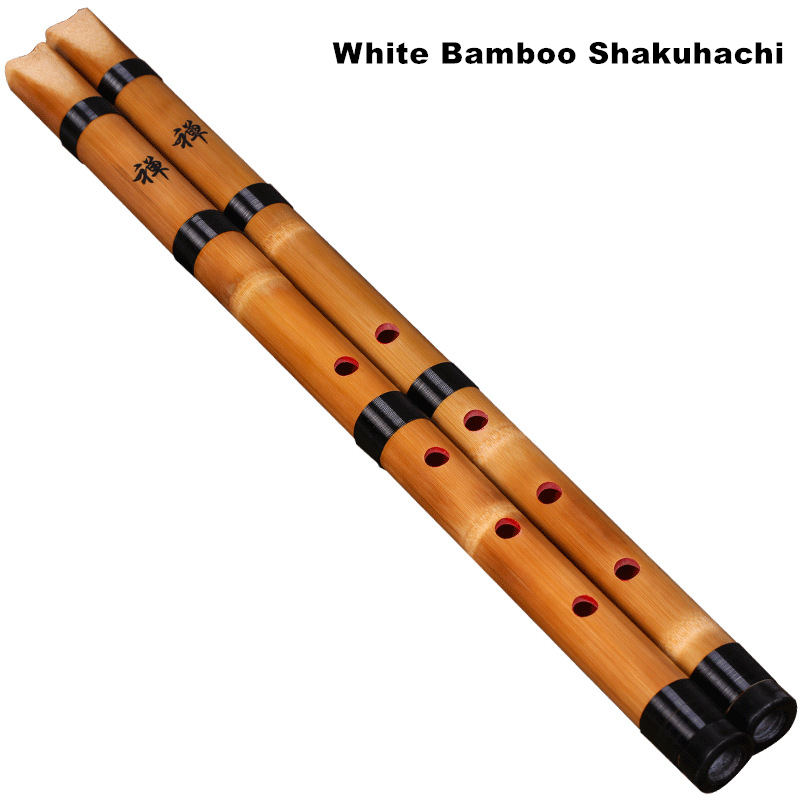 Musical Instrument Irish - 手作りナチュラルホワイト竹尺八千葉/日本ショートフルートシャオ初心者中国の伝統的な楽器