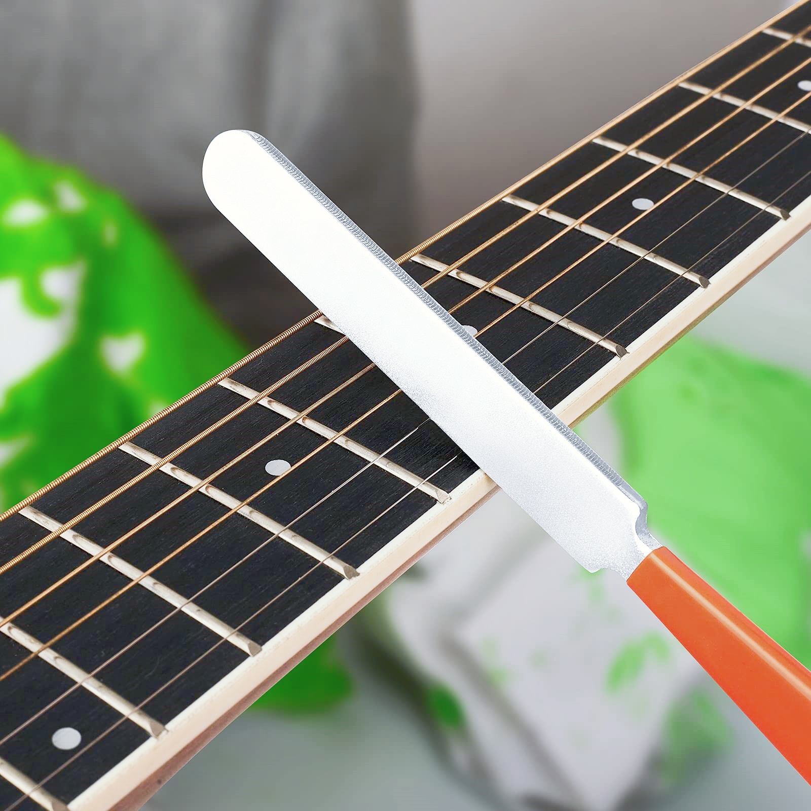 Musical Instrument Mandolin - Miwayer フレットクラウニングファイル、ギターフレットドレッシングツール、エレクトリック/アコースティックギターベースマンドリン用ステンレススチール弦楽器製作者ファイル