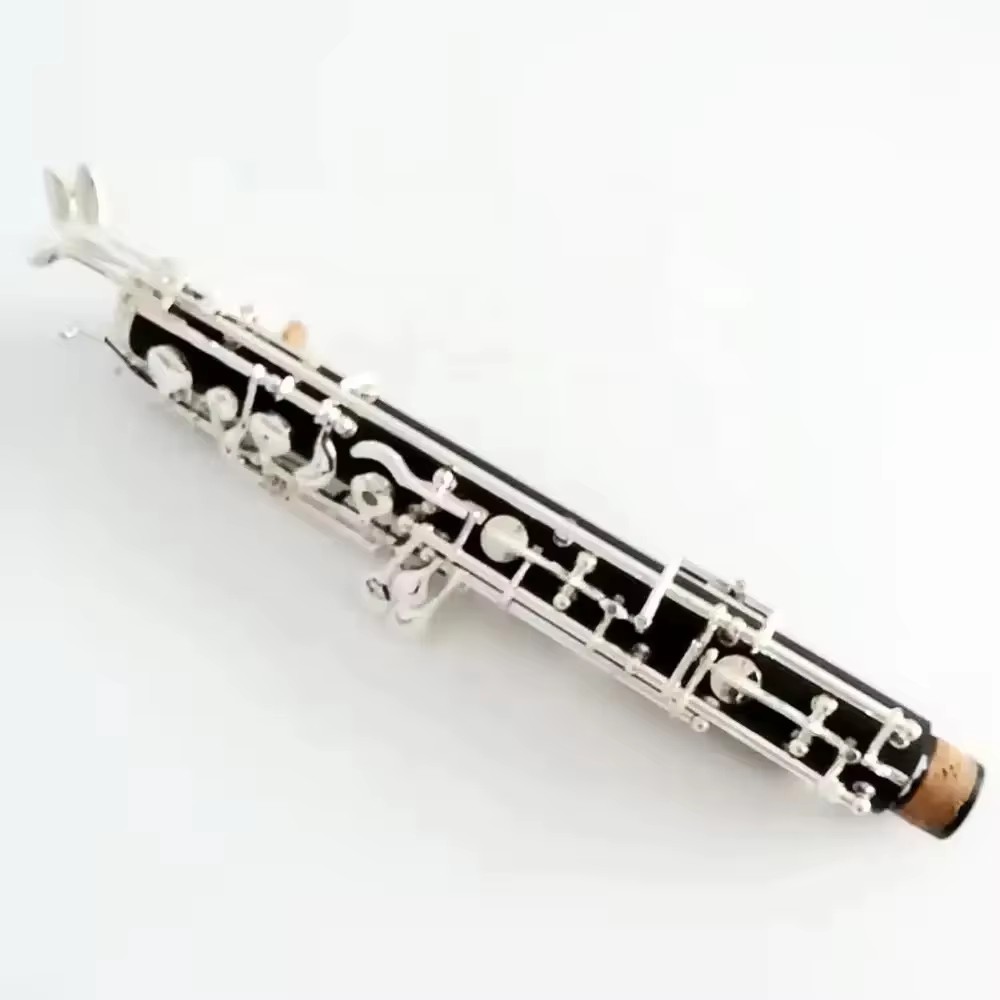 Musical Instrument Oboe - ベークライト製銀メッキオーボエ楽器、C調17キー、国際標準仕様、キャンバスケース付き