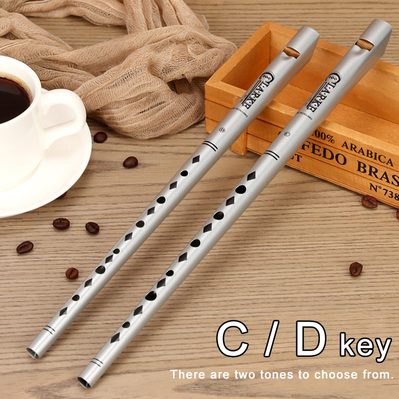 Musical Instrument Irish - 伝統的なクラークフルート シルバー C/Dキー ホイッスル アイルランド楽器 アイリッシュホイッスル