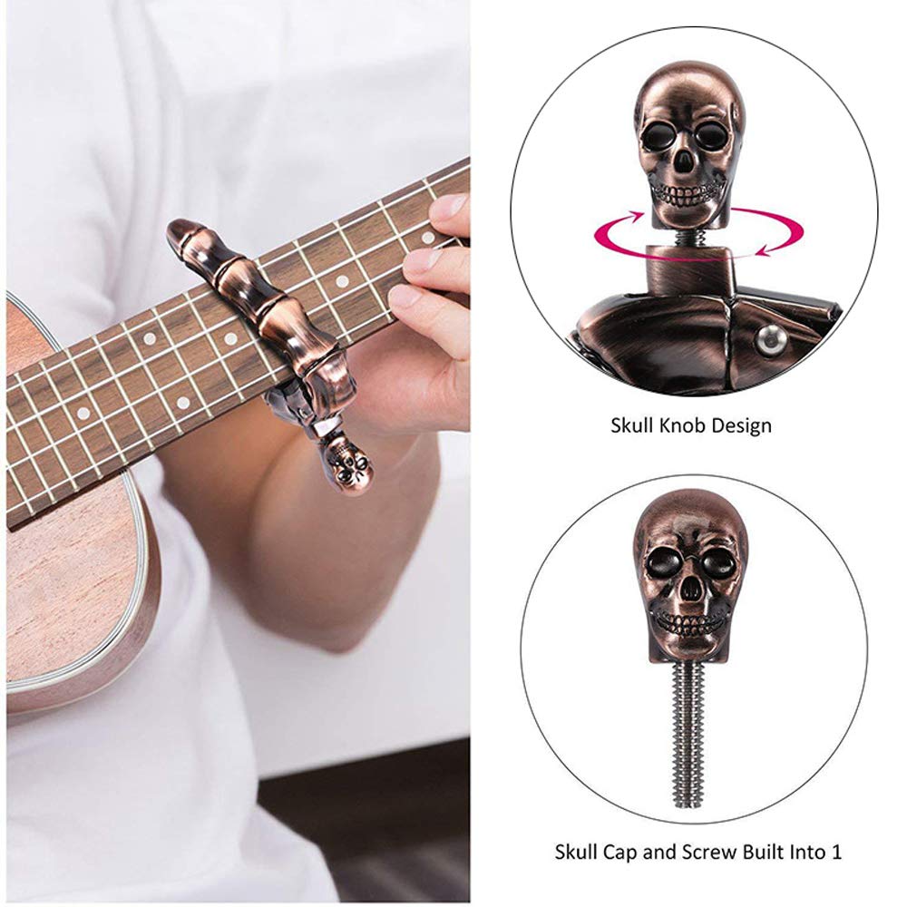 ギターカポ スカルカポ アコースティックギターとエレキギター - Musical Instruments Easy のレビューと価格