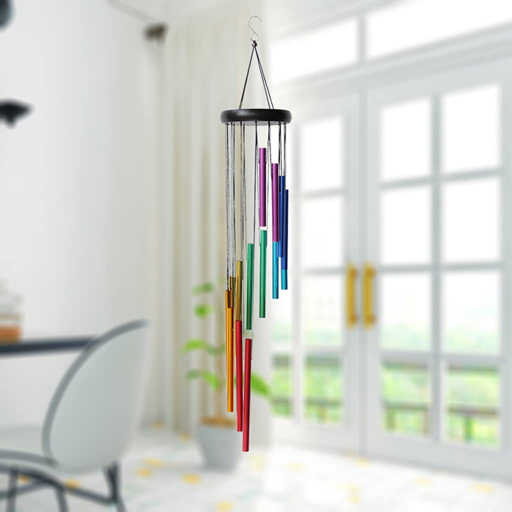 12本のチューブとベルを備えた美しく心地よい音楽的な風鈴 - - Wind Chime Tubular のレビューと価格