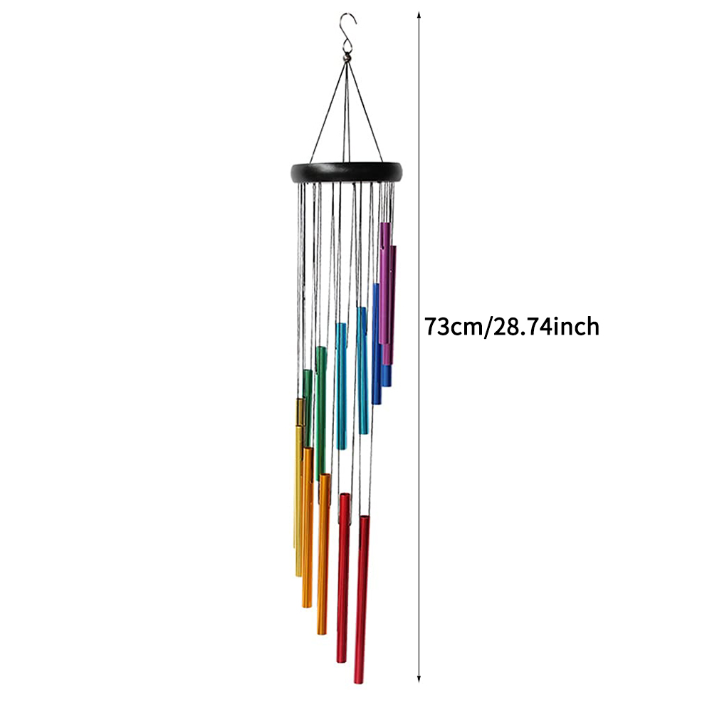 12本のチューブとベルを備えた美しく心地よい音楽的な風鈴 - - Wind Chime Tubular のレビューと価格
