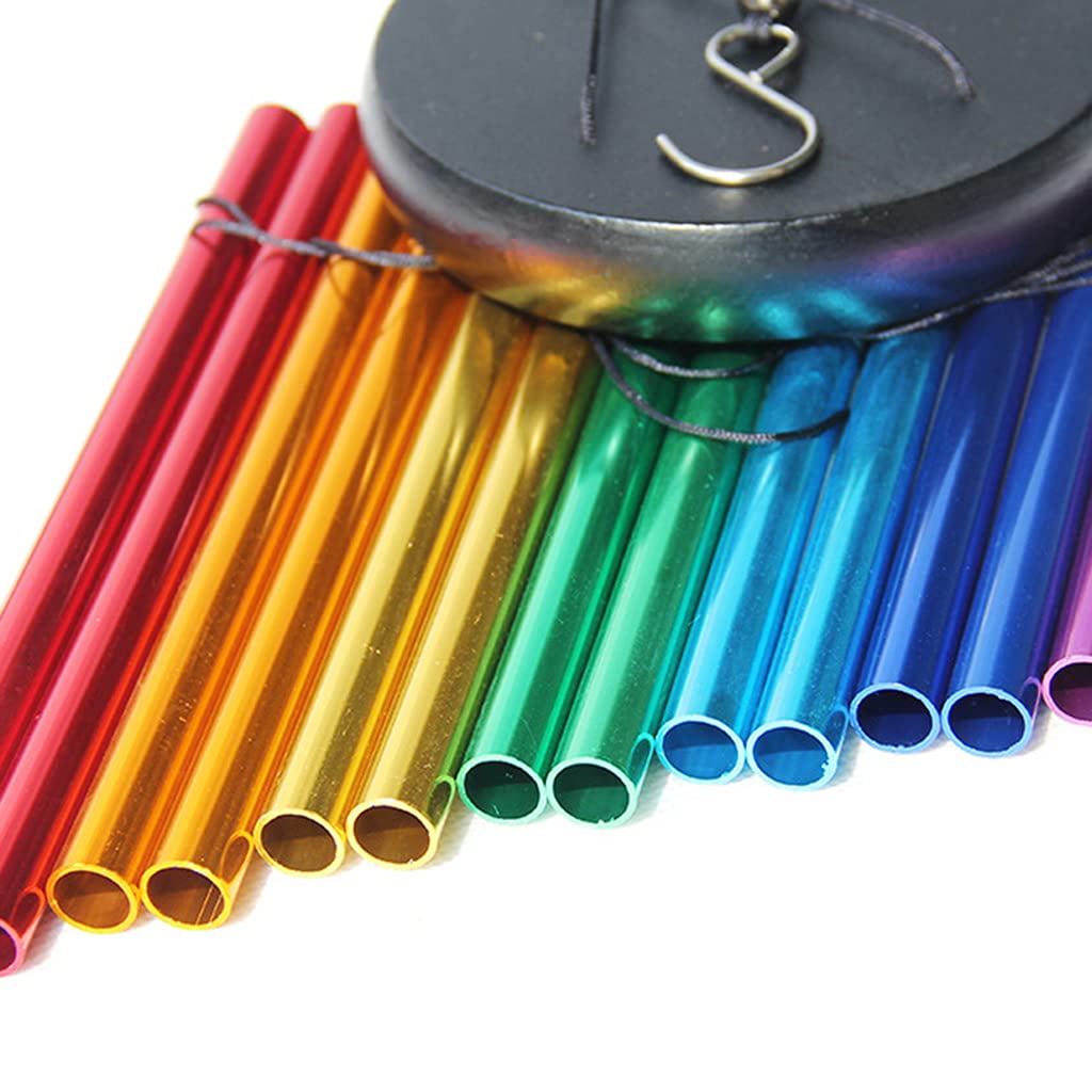 12本のチューブとベルを備えた美しく心地よい音楽的な風鈴 - - Wind Chime Tubular のレビューと価格