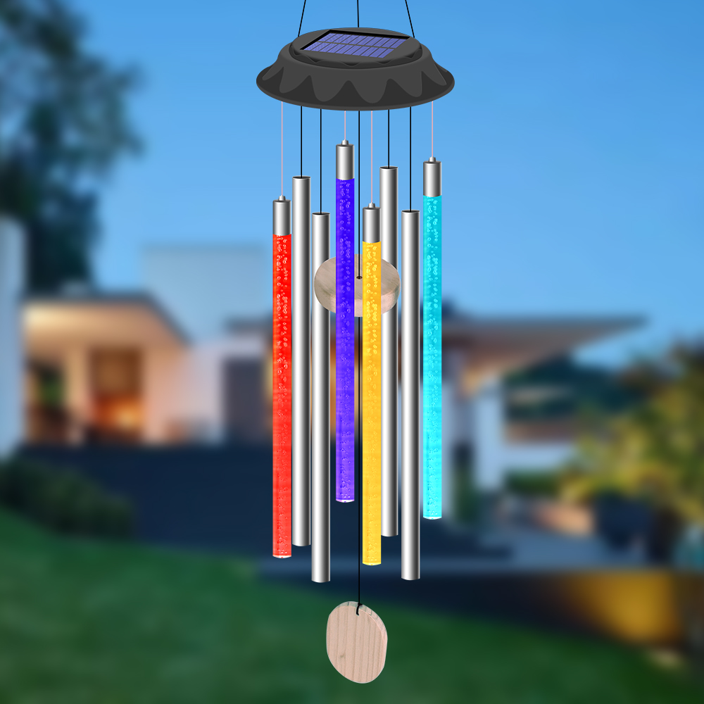 LEDチャイムランプ,吊り下げチューブ,防水,さまざまな色, - Wind Chime Tubular のレビューと価格