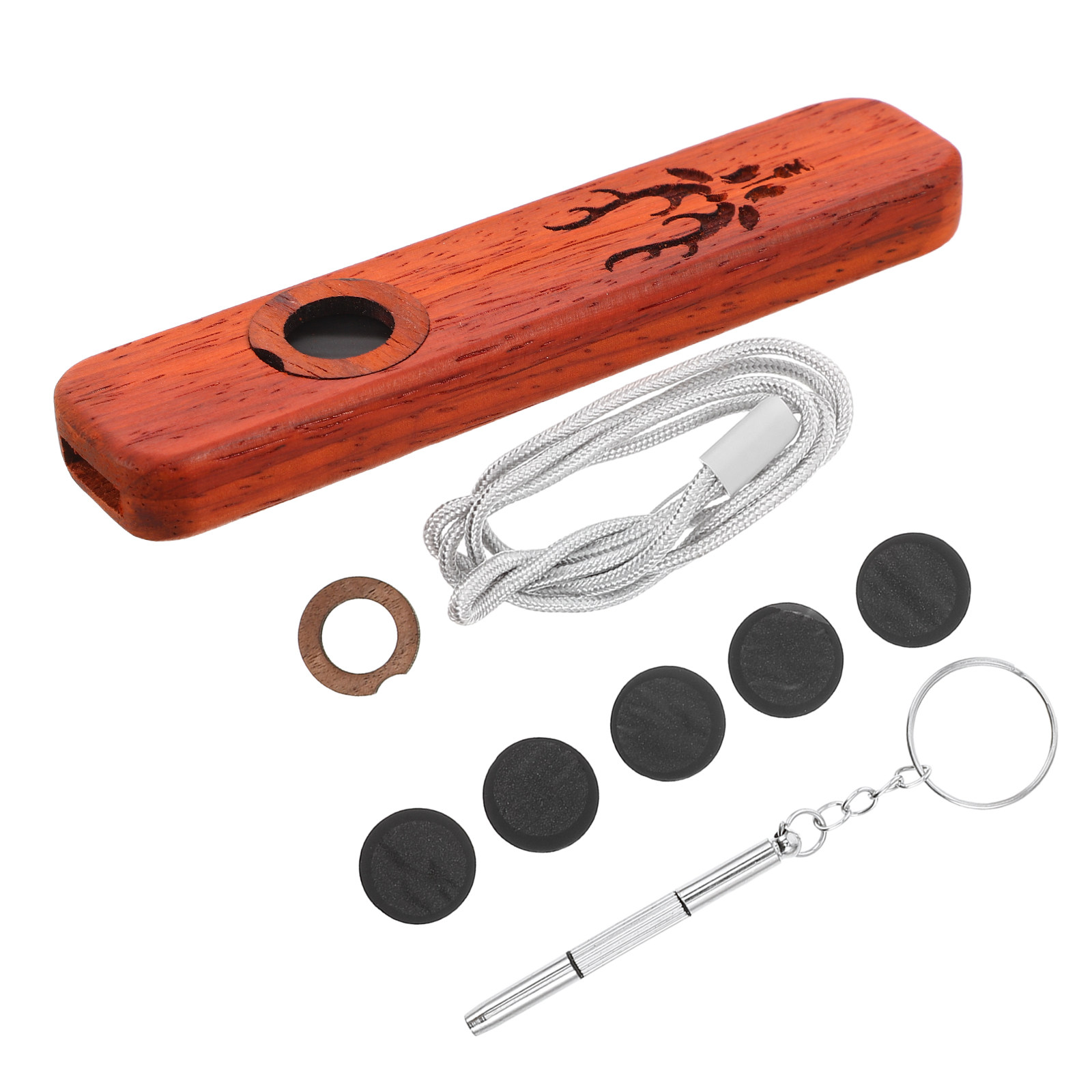 1個入り 木製カズー 天然ローズウッド製 持ち運び可能 音楽 - Musical Instrument I Play のレビューと価格