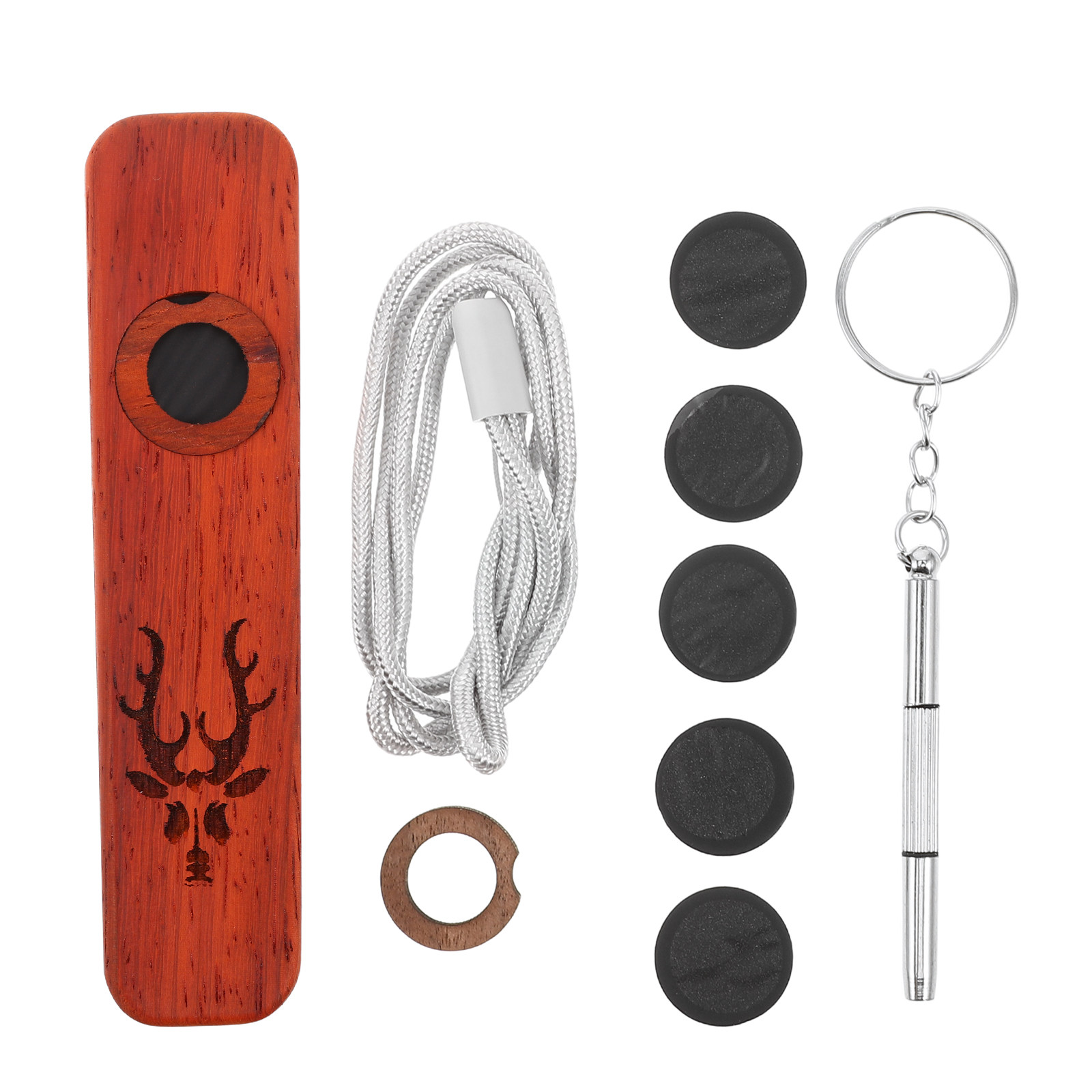 1個入り 木製カズー 天然ローズウッド製 持ち運び可能 音楽 - Musical Instrument I Play のレビューと価格