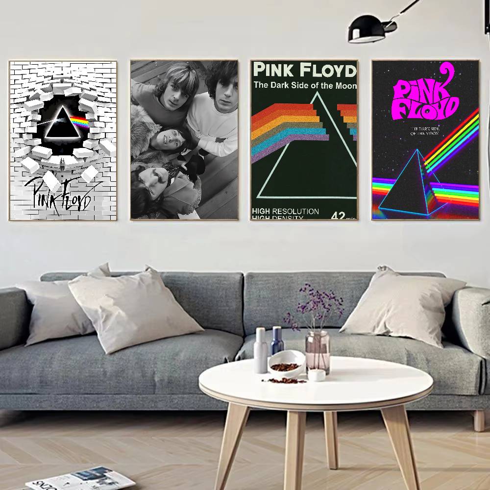 ロックバンドピンクフロイドアニメポスター壁アートホームバーカ - Musical Instrument Poster のレビューと価格