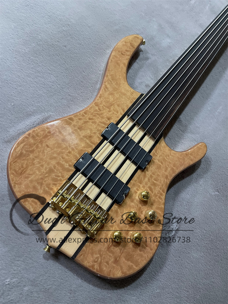6弦ベースギター フレットレスベース スキルテッドメイプルト - Bass Guitar Fretless のレビューと価格