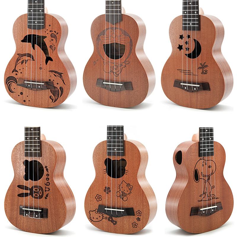 21インチ サペレウッド キッズ カートゥーン ウクレレ 4 - Musical Instrument Hawaiian のレビューと価格