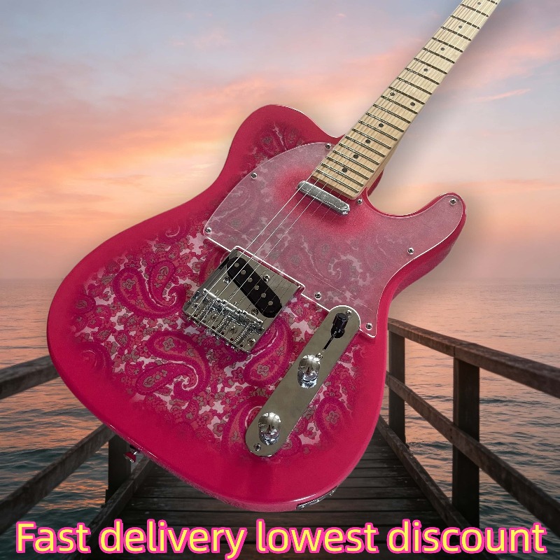 ピンクテレックススタイル 6弦エレキギター メイプルネック  - Musical Instrument Mandolin のレビューと価格