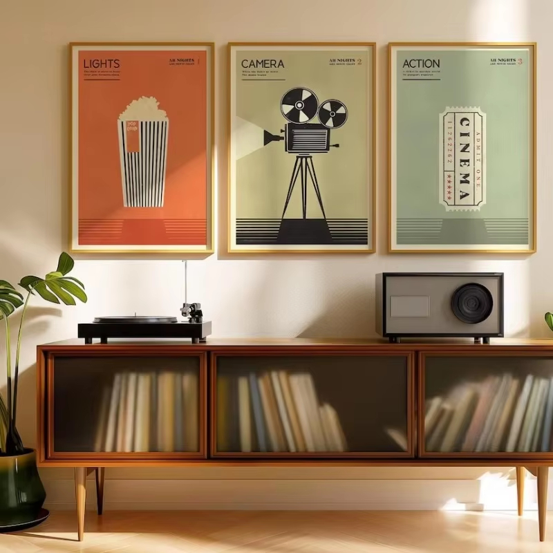 レトロな中世風ポップミュージック楽器ポスター |   90年 - Musical Instrument Poster のレビューと価格