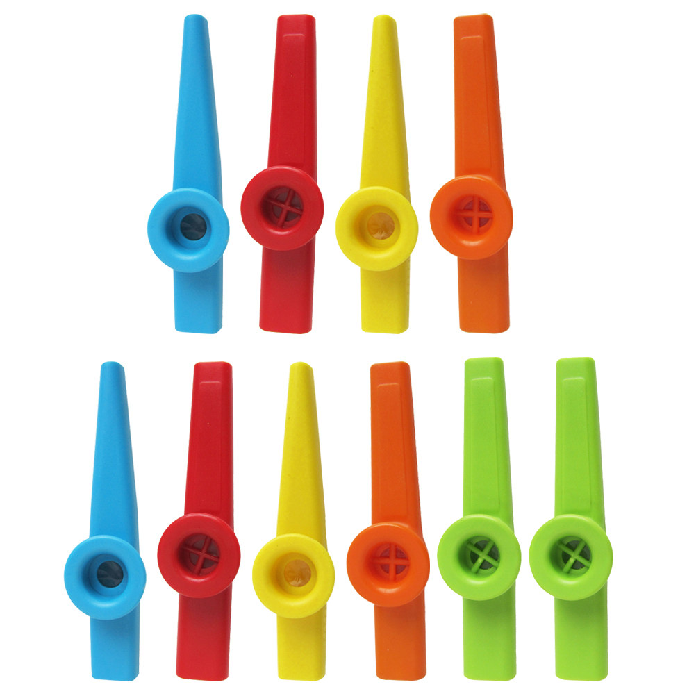 10個入り カズー楽器 カラフルなプラスチック製カズー 簡単 - Musical Instruments Easy のレビューと価格