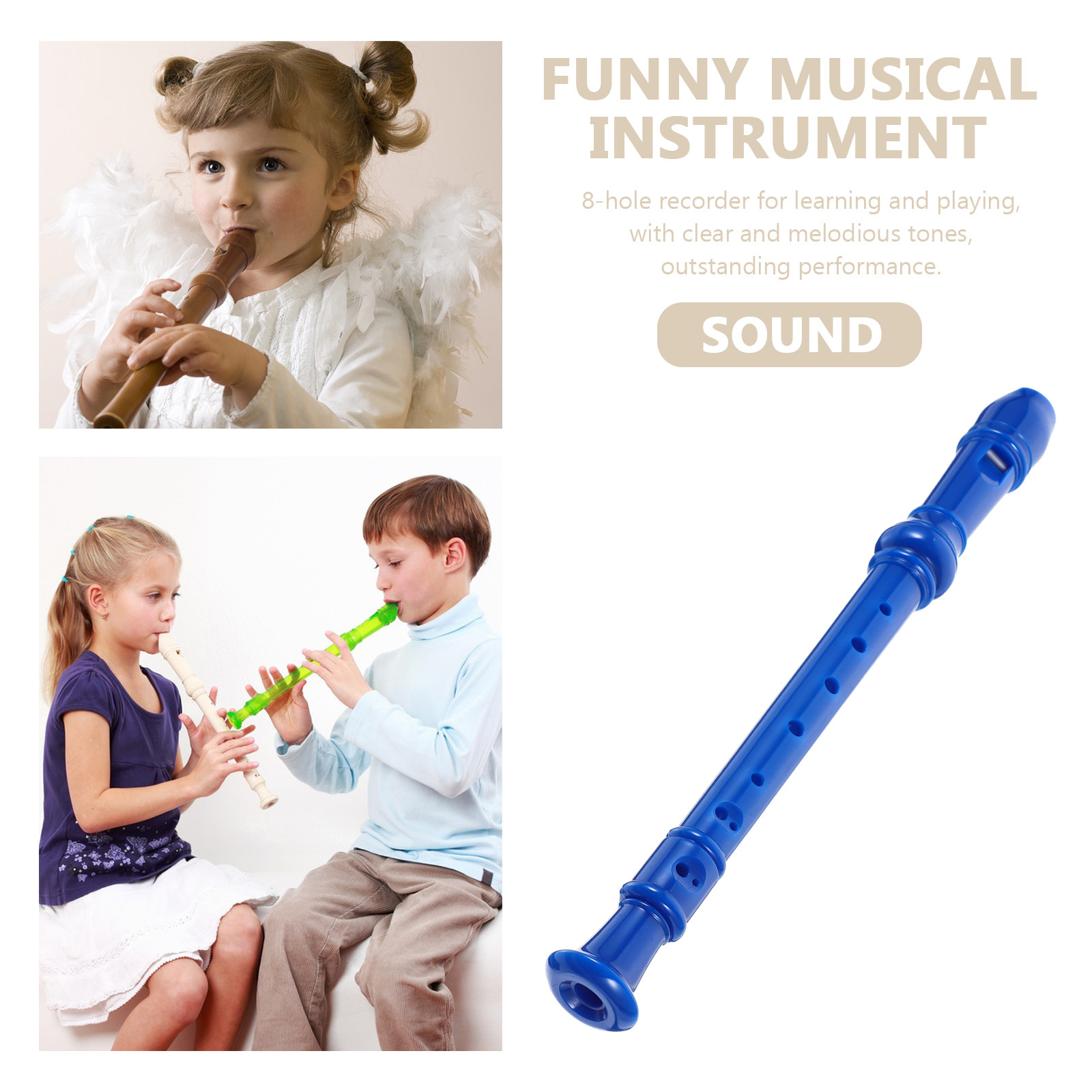 8穴ソプラノリコーダー 初心者向け 簡単演奏 楽器 フルート - Musical Instrument I Play のレビューと価格