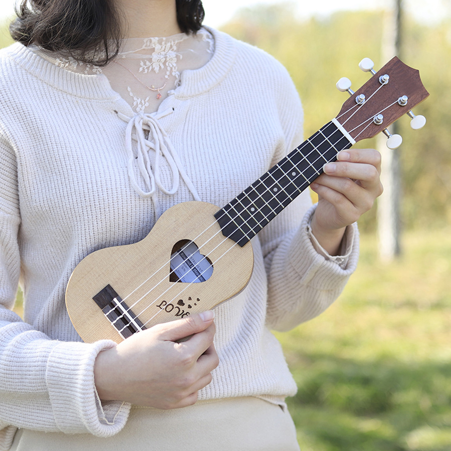IRIN 17 インチ ウクレレ スプルース材楽器 4 弦ハ - Musical Instrument Hawaiian のレビューと価格
