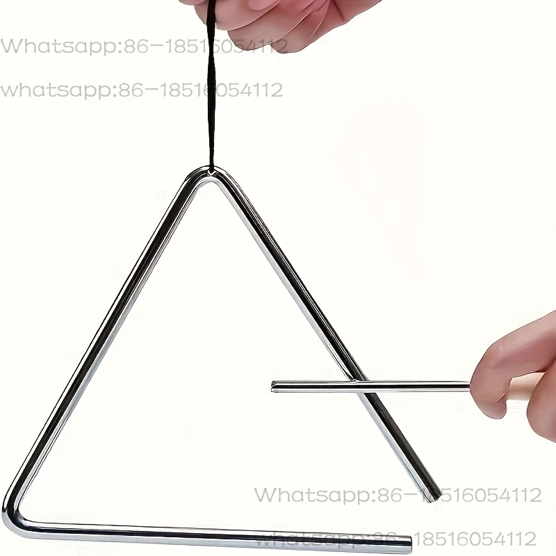 1pc プロフェッショナル三角楽器セット、ビーター付きの楽し - Triangle Beater Music のレビューと価格
