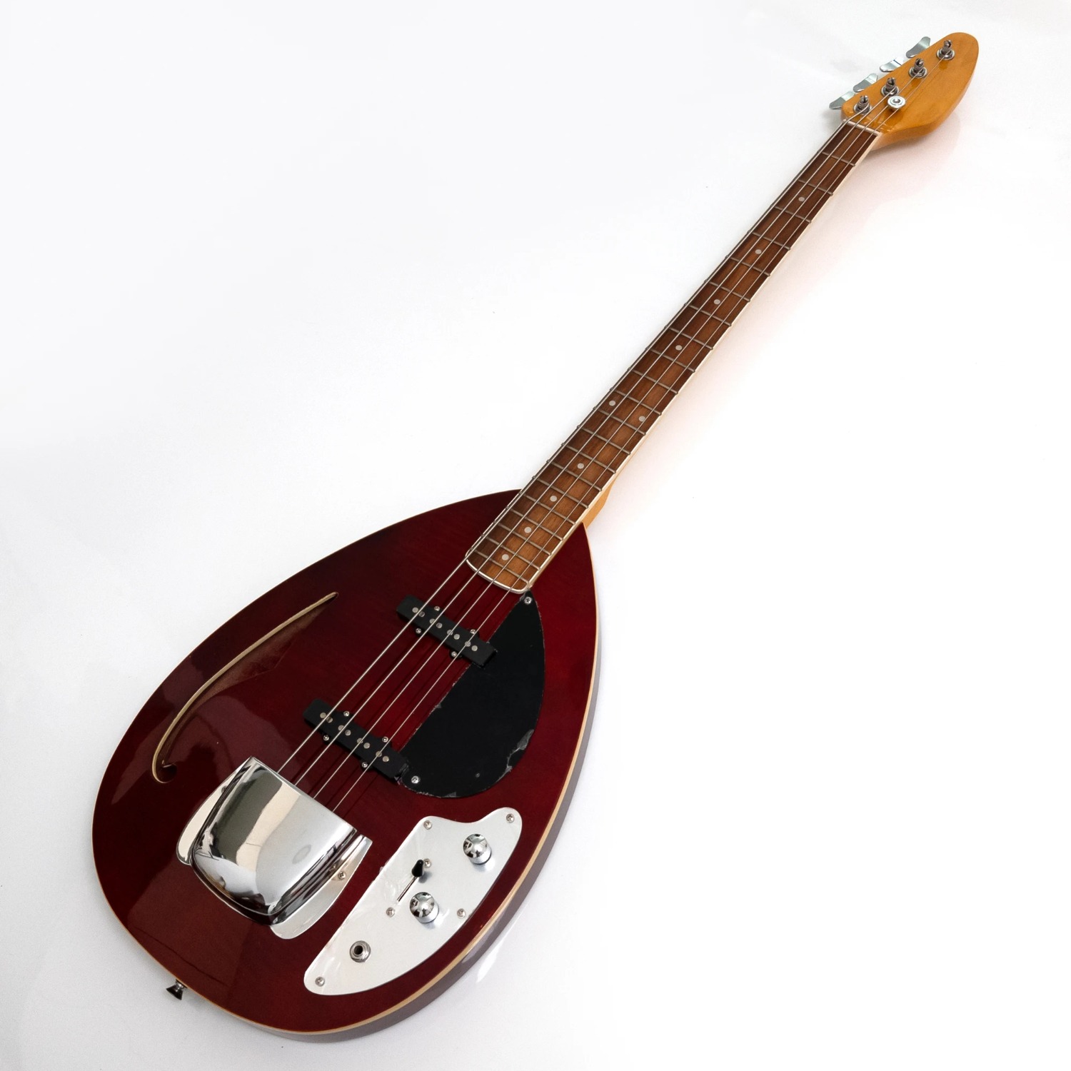 4弦セミホローボディエレクトリックベースギター、マホガニーボ - Bass Guitar Fretless のレビューと価格