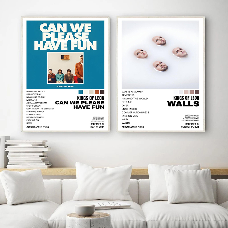 アメリカのロックバンド K-Kings of Leon ポス - Musical Instrument Poster のレビューと価格