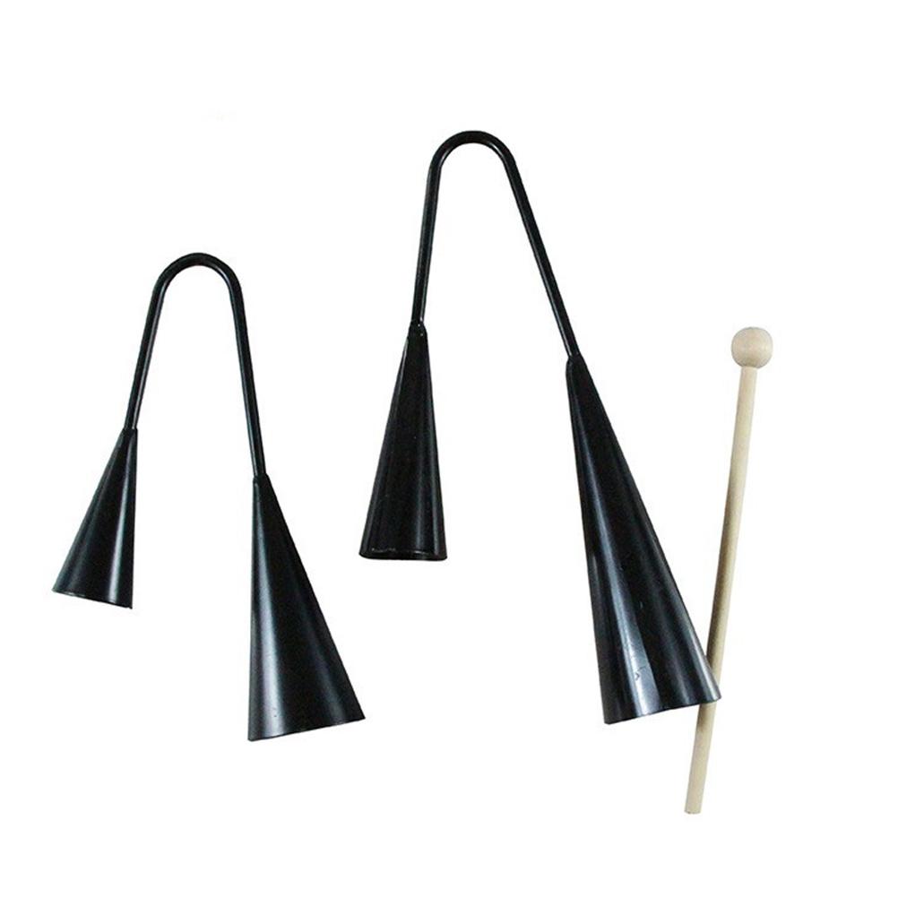 ダブルホーンリンガーアゴゴベル小さな鐘楽器ミュージカル子供サ - Musical Instrument Agogo のレビューと価格