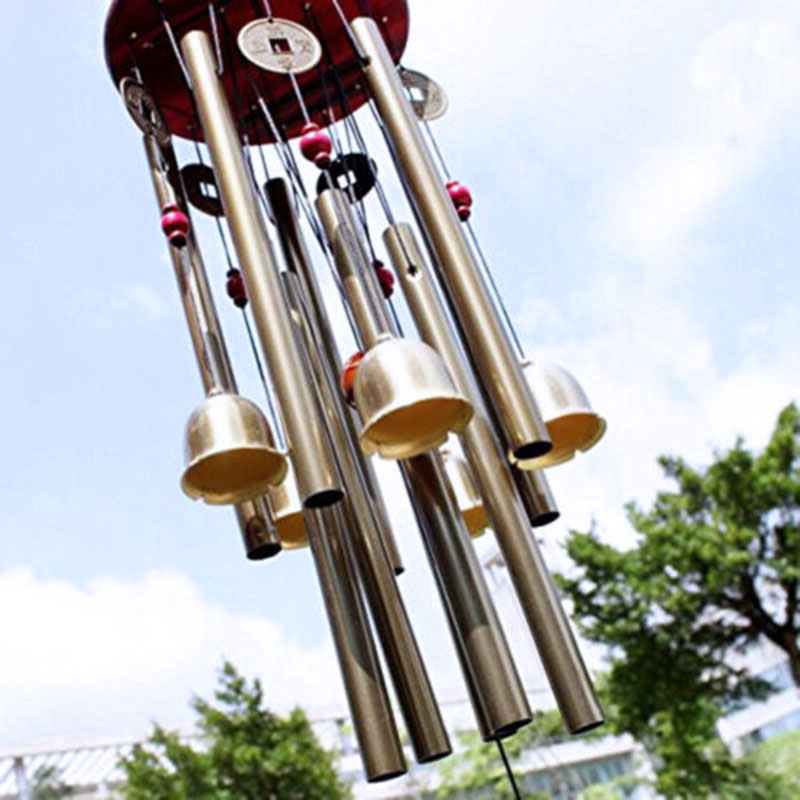大型風鈴チューブ鐘木材 + 金属教会の鐘屋外屋内家庭菜園 D - Wind Chime Tubular のレビューと価格