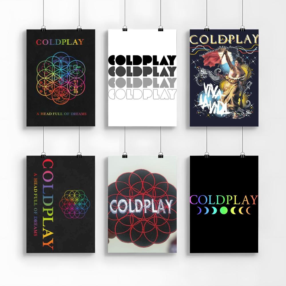 オルタナティブロック音楽 C-Coldplay バンドロゴポ - Musical Instrument Poster のレビューと価格