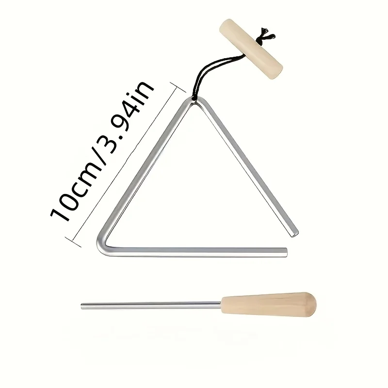 1pc プロフェッショナルトライアングル楽器セット、ビーター - Triangle Beater Music のレビューと価格