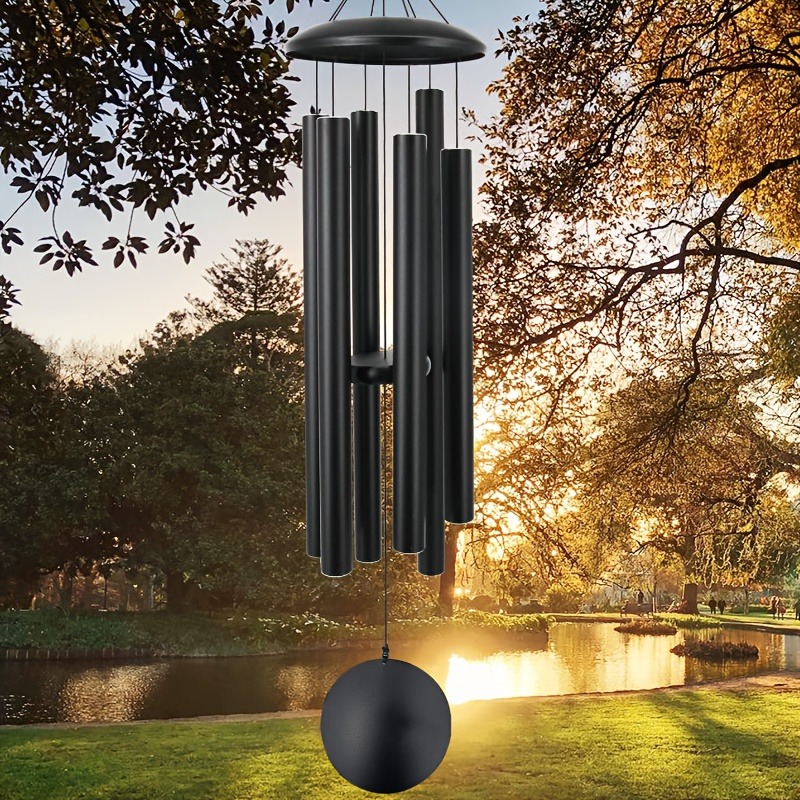 アルミチューブ風鈴調整済みパーカッション屋外吊り下げ装飾ガー - Wind Chime Tubular のレビューと価格