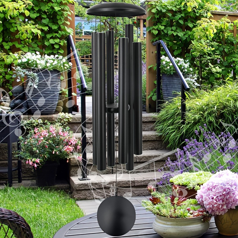 アルミチューブ風鈴調整済みパーカッション屋外吊り下げ装飾ガー - Wind Chime Tubular のレビューと価格