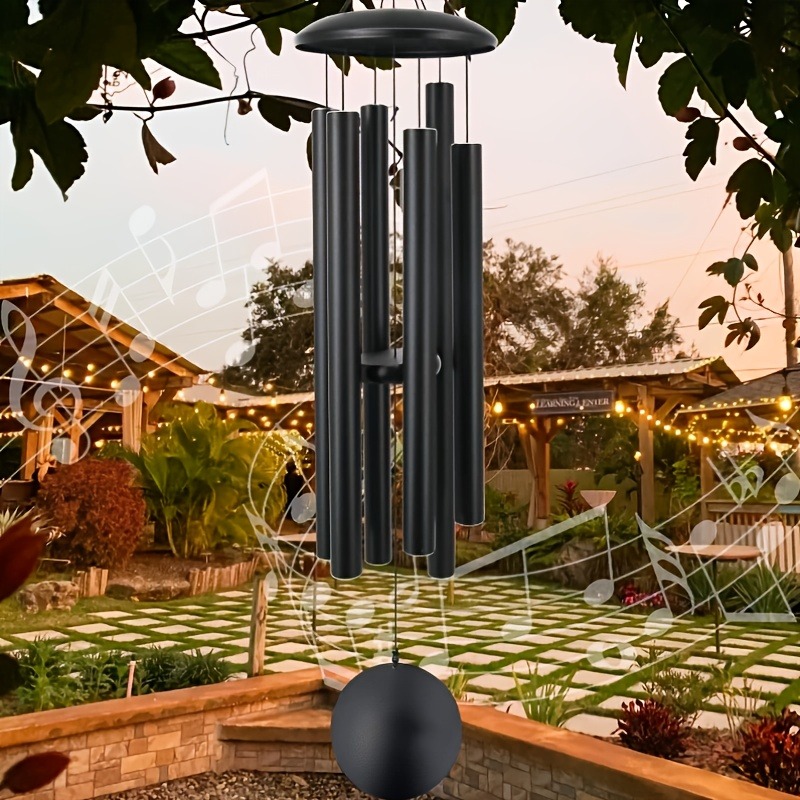 アルミチューブ風鈴調整済みパーカッション屋外吊り下げ装飾ガー - Wind Chime Tubular のレビューと価格