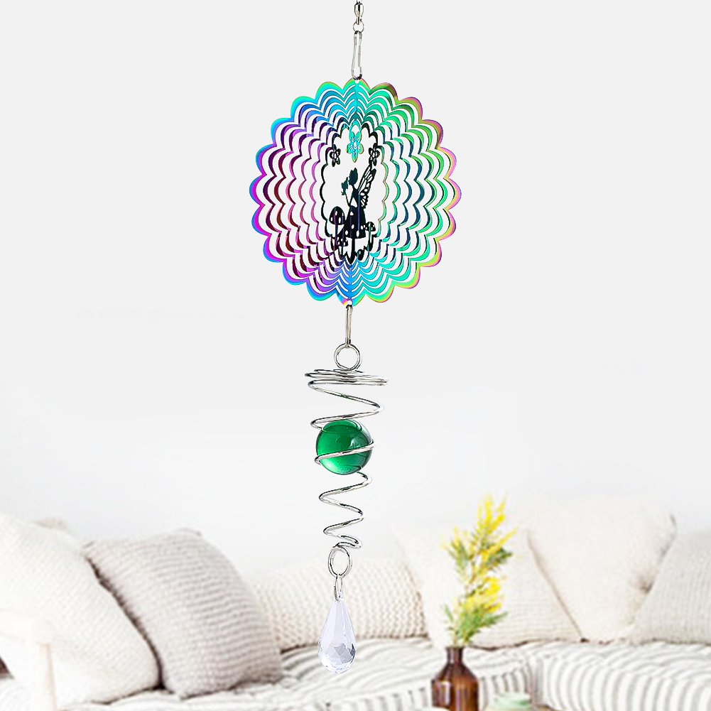 キネティックグラデーションカラー風スピナー彫刻 3D 風鈴サ - Wind Chime Tubular のレビューと価格