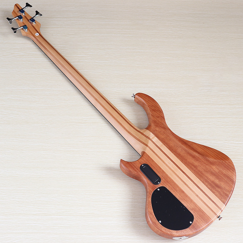4弦アクティブエレキベースギターネックスルーゼブラウッドトッ - Bass Guitar Fretless のレビューと価格
