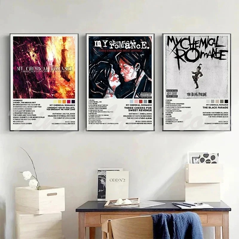 ロックバンドマイケミカルロマンスポートレート音楽アルバム歌手 - Musical Instrument Poster のレビューと価格