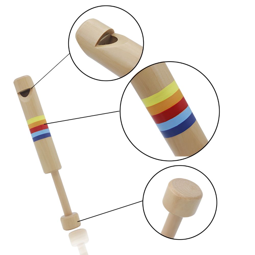 木製プルアウトスライドホイッスル1個、パーティーや教育用のレ - Musical Instrument You Pull In And Out のレビューと価格