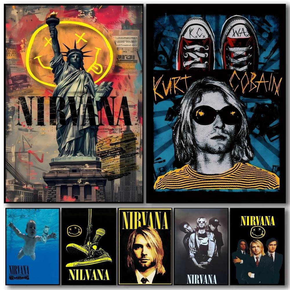 ロックバンド A-N-Nirvana ポスターとプリント壁ア - Musical Instrument Poster のレビューと価格