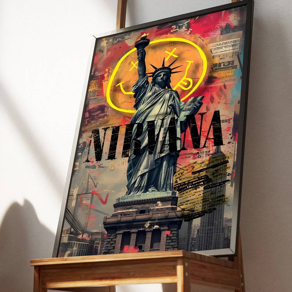 ロックバンド A-N-Nirvana ポスターとプリント壁ア - Musical Instrument Poster のレビューと価格