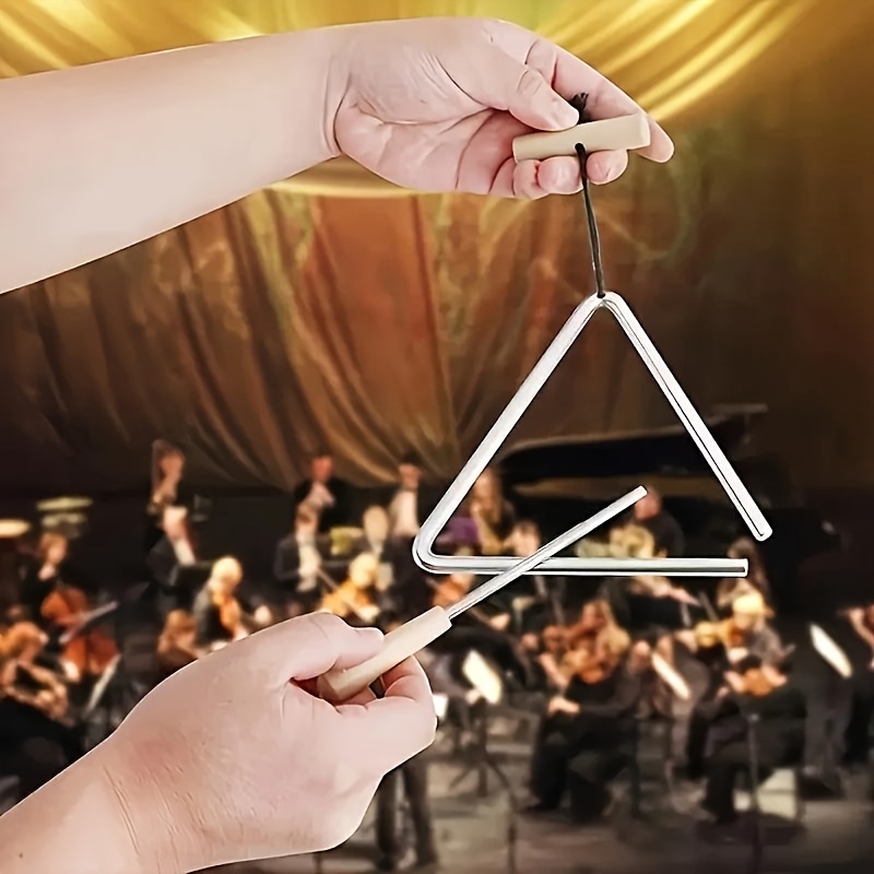 1pc プロフェッショナルトライアングル楽器セット、ビーター - Triangle Beater Music のレビューと価格